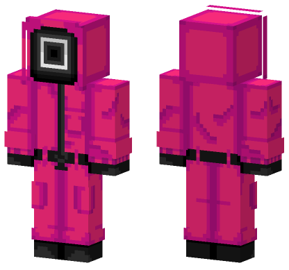 Squid Game Guard Minecraft Bedrock skin
