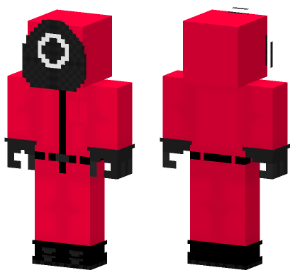 Squid Game Guard Circle Minecraft Bedrock skin