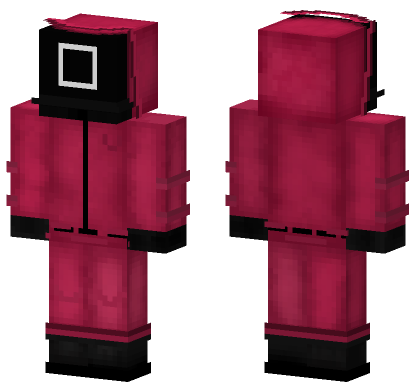Squid Game Guard Pink Minecraft Bedrock skin