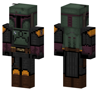 Star Wars Boba Fett Minecraft Bedrock skin