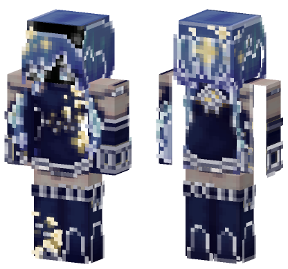 Starry Night Outfit Minecraft Bedrock skin