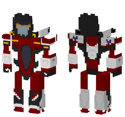 Starscream Transformers Armada Minecraft Bedrock skin