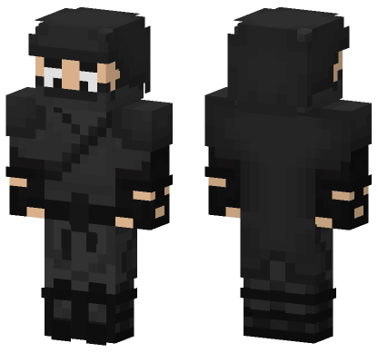 Stealth Black Skin Minecraft Bedrock skin