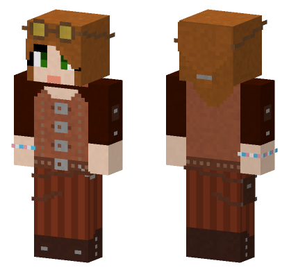 Steampunk Jean Pride Bracelet Minecraft Bedrock skin