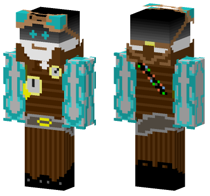 Steampunk Robot Minecraft Bedrock skin