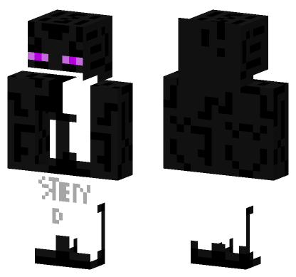 Stend Enderman Opened As Steve Minecraft Bedrock skin