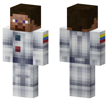 Steve Astronaut Minecraft Bedrock skin
