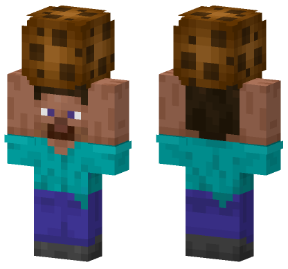 Steve Cookie Minecraft Bedrock skin