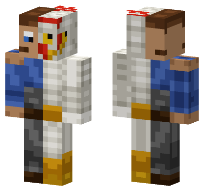 Steve X Chicken Minecraft Bedrock skin