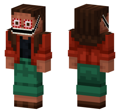 Stitched Eyes Noor Infected Minecraft Bedrock skin