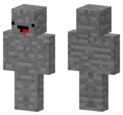 Stone Noob Minecraft Bedrock skin