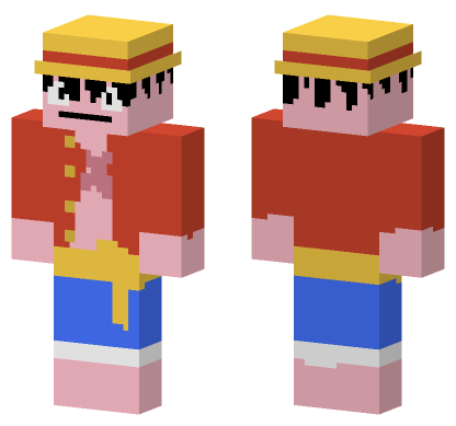 Straw Hat Man Minecraft Bedrock skin