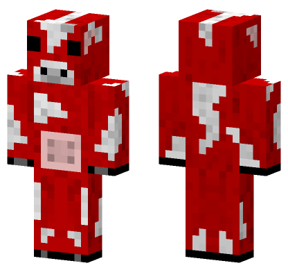 Strawberry Cow Skin Minecraft Bedrock skin