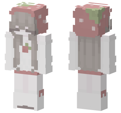 Strawberry Outfit Minecraft Bedrock skin