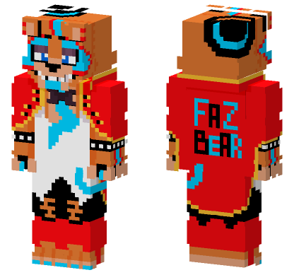 Stylish Glamrock Freddy Updated Minecraft Bedrock skin
