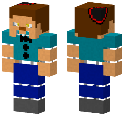 Stylized Animatronic Steve Minecraft Bedrock skin