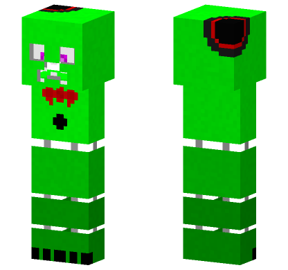 Stylized Creeper Minecraft Bedrock skin