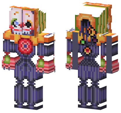 Stylized Ennard Minecraft Bedrock skin