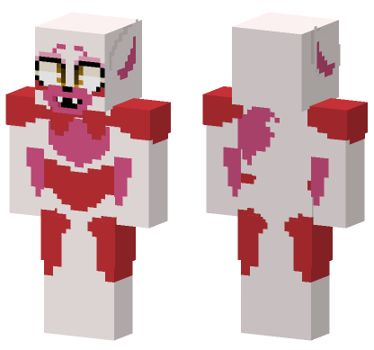 Stylized Funtime Foxy V 1 Minecraft Bedrock skin