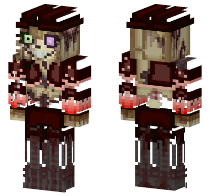 Stylized Springtrap Minecraft Bedrock skin
