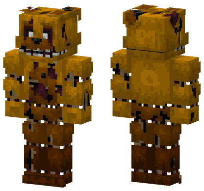 Stylized Springtrap Model Minecraft Bedrock skin