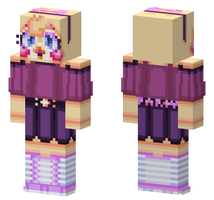 Stylized Toy Chica Minecraft Bedrock skin