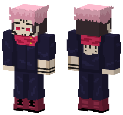 Sukuna Shibuya Jujutsu Skin Minecraft Bedrock skin