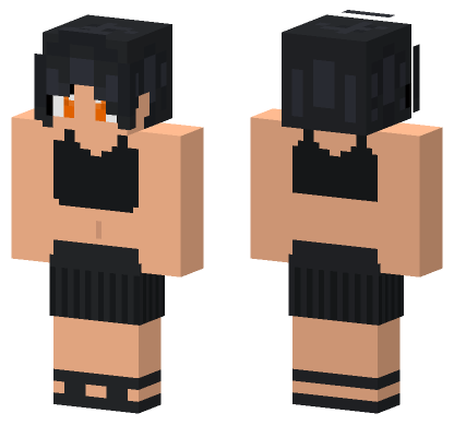 Summer Anime Girl Minecraft Bedrock skin
