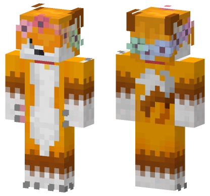 Summer Dream Fox Minecraft Bedrock skin