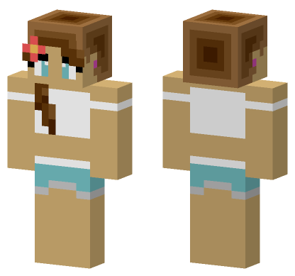 Summer Girl Swimsuit Minecraft Bedrock skin