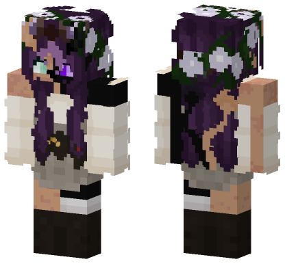 Summer Purple Skin Minecraft Bedrock skin