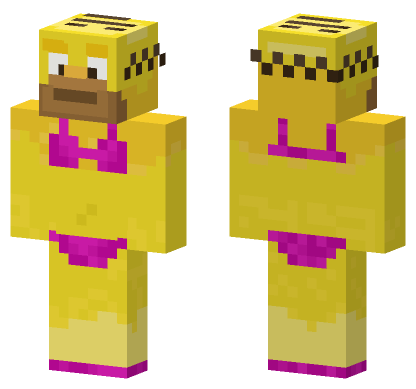Summer Simpson Minecraft Bedrock skin