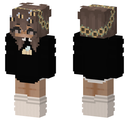 Sunflower Girl Outfit Minecraft Bedrock skin