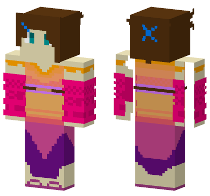 Sunset With You Minecraft Bedrock skin