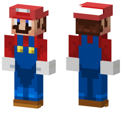 Super Mario Skin Minecraft Bedrock skin