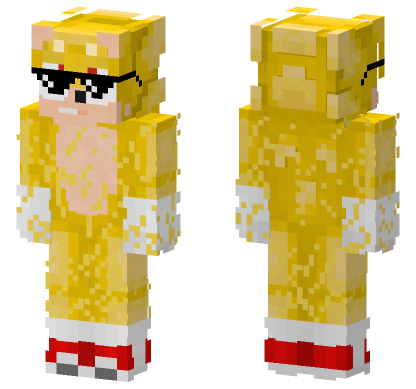 Super Sonic Minecraft Bedrock skin