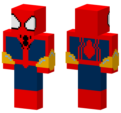 Super Spider-Man Suit Minecraft Bedrock skin