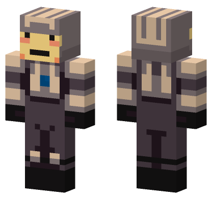 Super Time Force Shieldy Blockerson Minecraft Bedrock skin