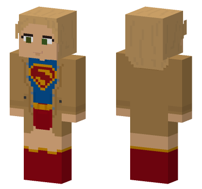 Supergirl Cameo DCU Superman Minecraft Bedrock skin