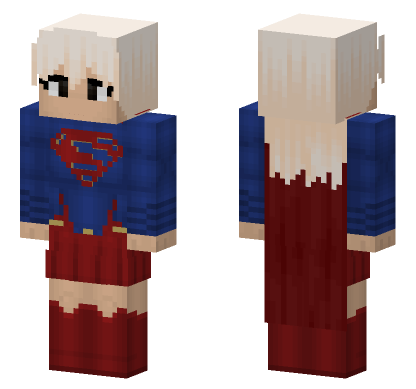 Supergirl CW Skin Minecraft Bedrock skin