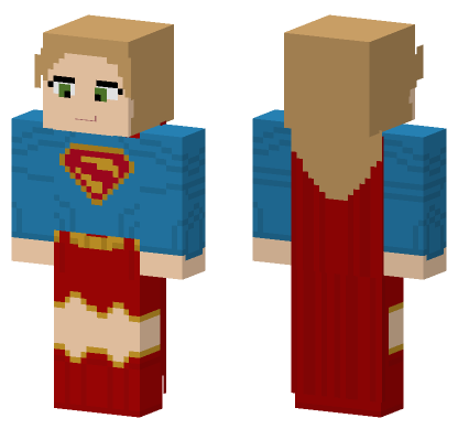 Supergirl Movie Skin Minecraft Bedrock skin