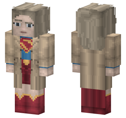 Supergirl Superman 2025 Minecraft Bedrock skin