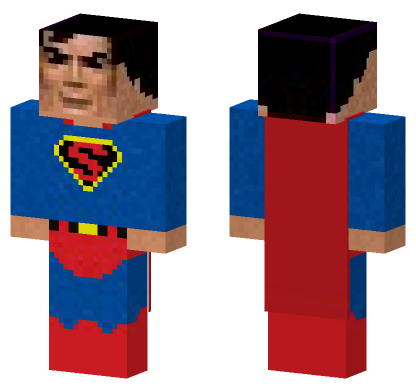 Superman 1960 Photo Realista Minecraft Bedrock skin