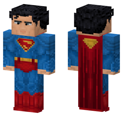 Superman Minecraft Bedrock skin