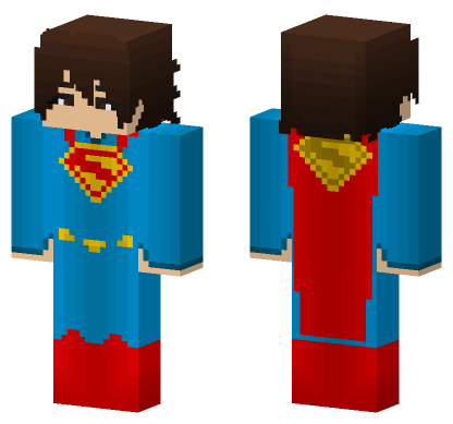 Superman Costume Minecraft Bedrock skin