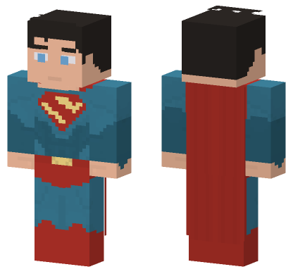 Superman My Adventures Superman Minecraft Bedrock skin
