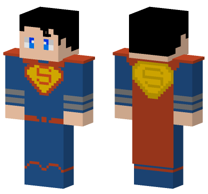 Superman Skin Minecraft Bedrock skin