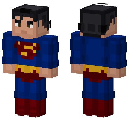 Superman Skin Minecraft Bedrock skin