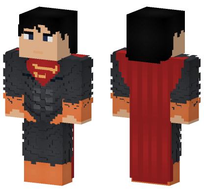 Superman Suit Minecraft Bedrock skin