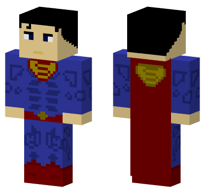 Superman Version 2 Rebirth Minecraft Bedrock skin